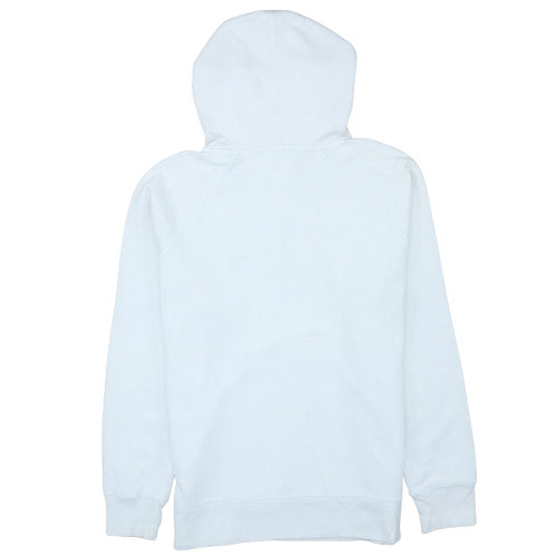 Levi's Womens White Pullover Hoodie Medium Graphic Logo Sweatshirt