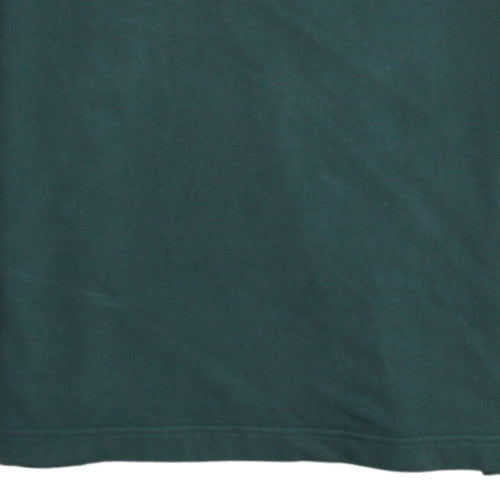 Adidas Mens Green Long Sleeve Crew Neck Cotton T-Shirt Size L
