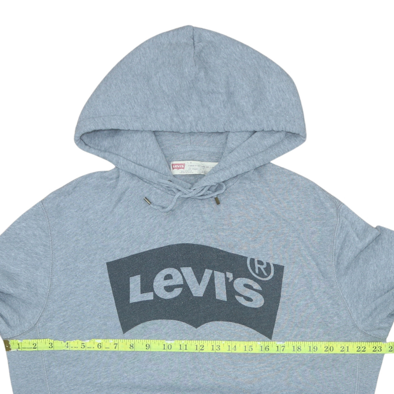 Levi's Men's Grey Logo Pullover Hoodie Size L Regular Fit