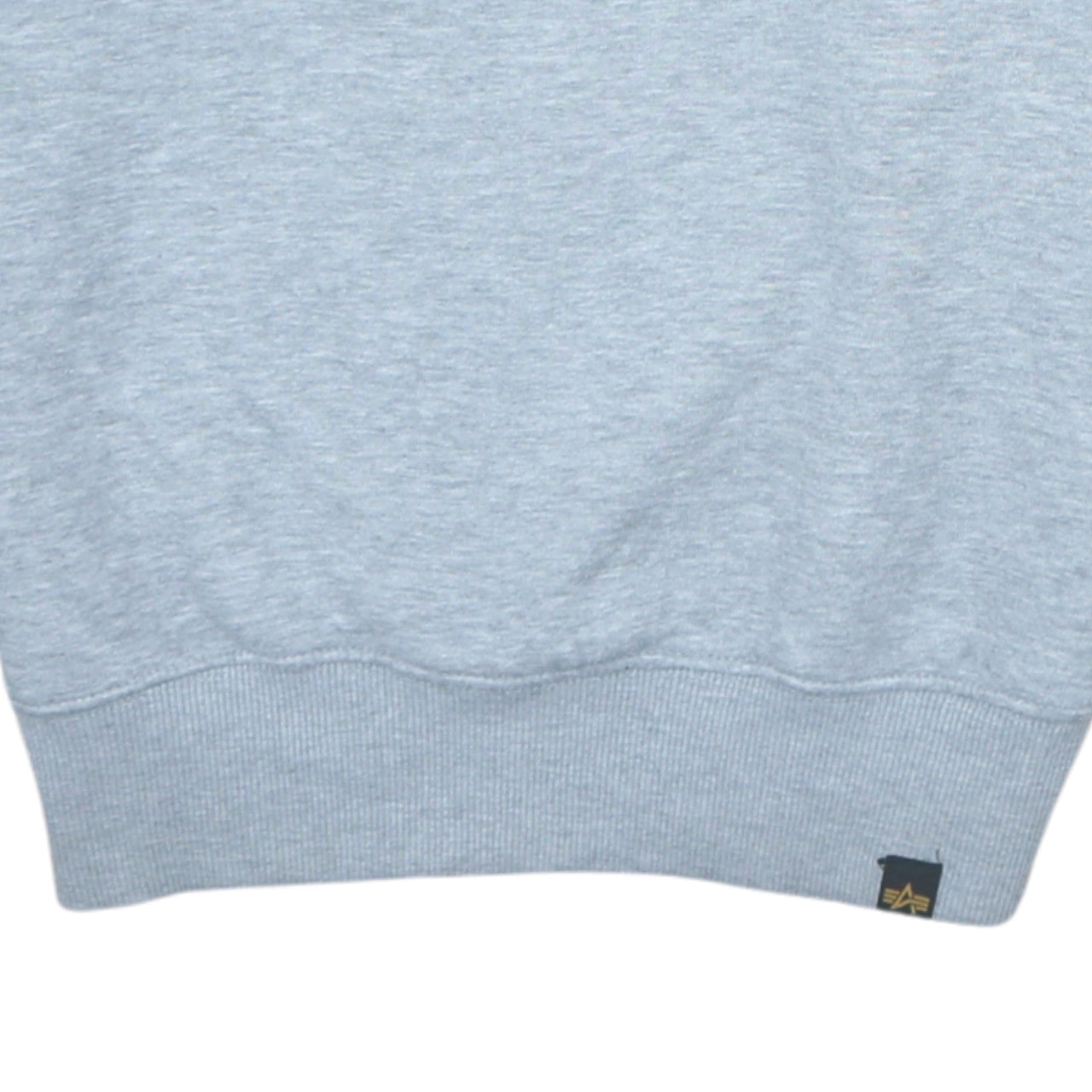 Alpha Industries Men's Grey Crew Neck Patch Sweatshirt Size S