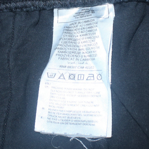 Adidas Women Black XL Jogger Sweatpants Cotton Blend