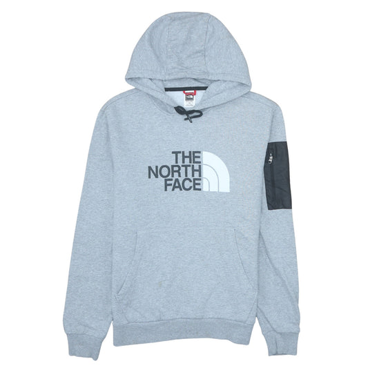 The North Face Men's Grey Pullover Hoodie M Logo Outdoor