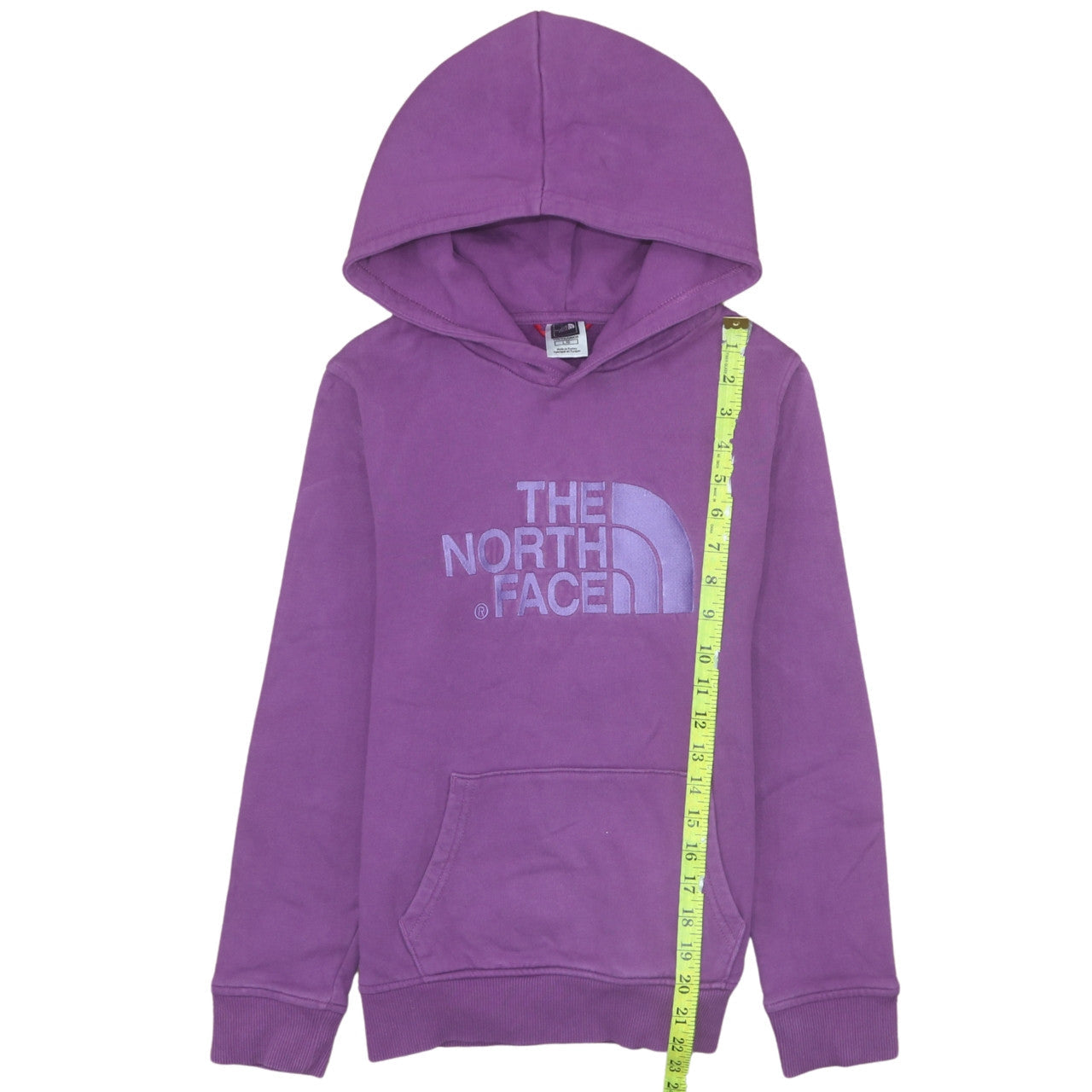The North Face Girls Purple Hoodie L 14 Years Pullover Cotton Logo