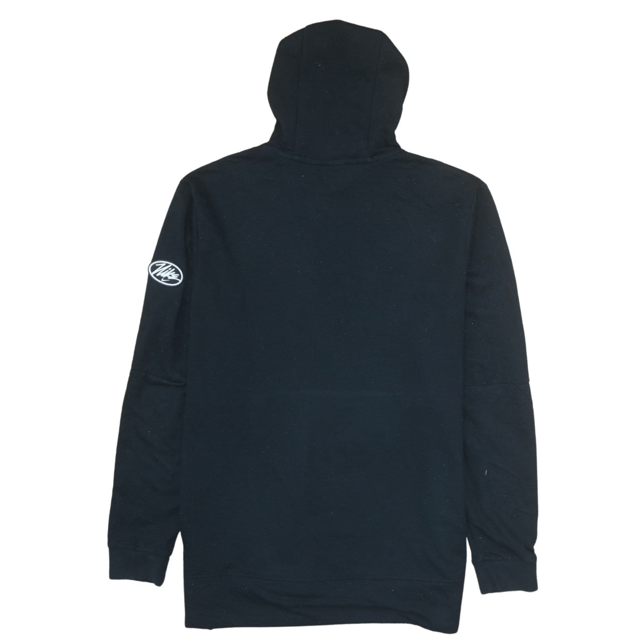 Nike Womens Black Dri-Fit Pullover Hoodie Size L with White Logo