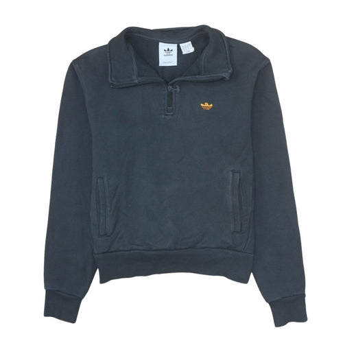 Adidas Women’s Black XS 1/2 Zip Sweatshirt Pullover Fleece