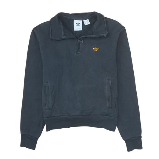 Adidas Women’s Black XS 1/2 Zip Sweatshirt Pullover Fleece