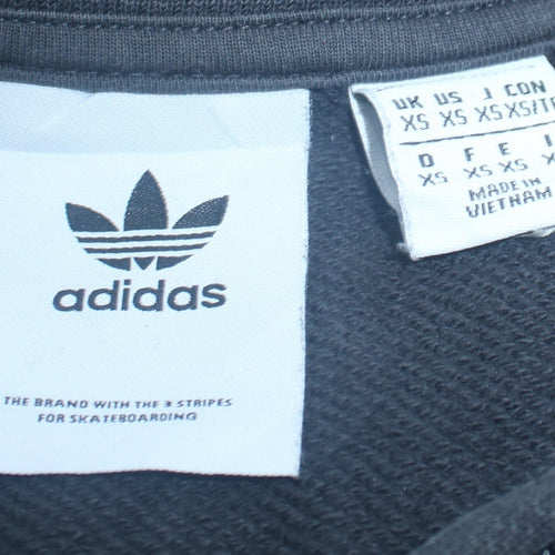 Adidas Women’s Black XS 1/2 Zip Sweatshirt Pullover Fleece