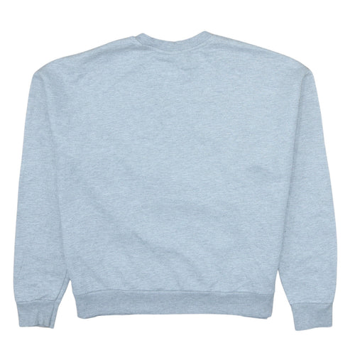 Disney Womens Grey Stitch Sweatshirt Pullover Size M 12/14 Graphic Print
