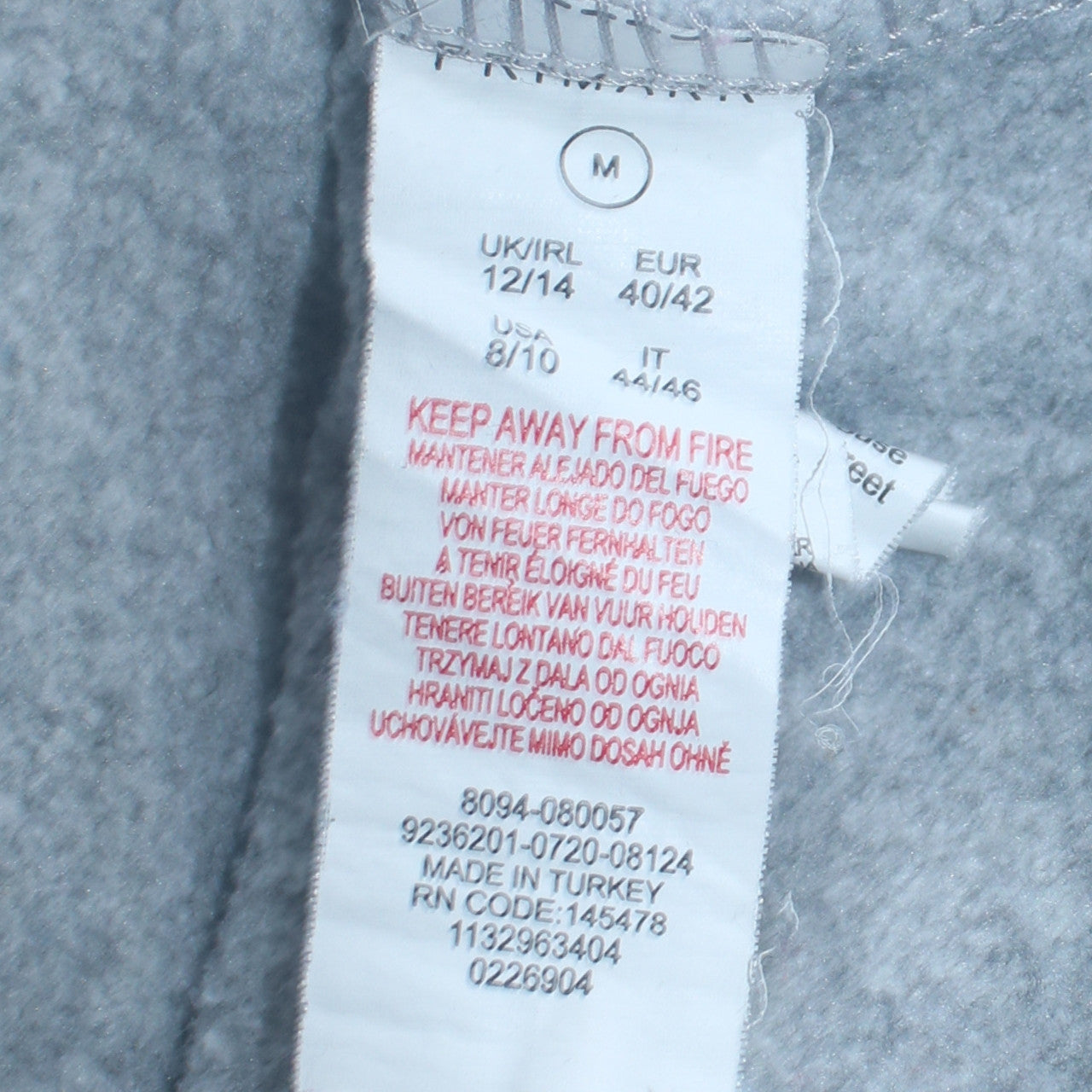Disney Womens Grey Stitch Sweatshirt Pullover Size M 12/14 Graphic Print