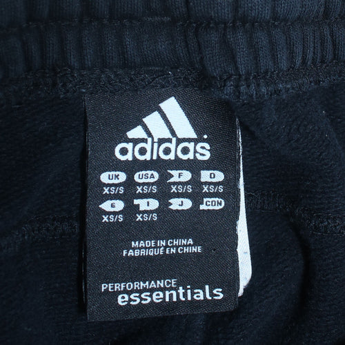 Adidas Mens Black XS Jogger Sweatpants Elastic Waist Performance Essentials