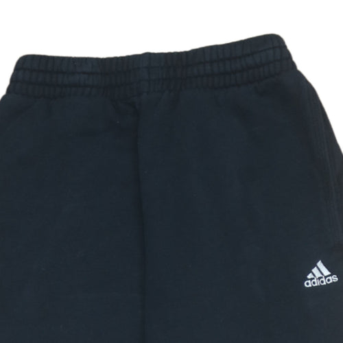 Adidas Mens Black XS Jogger Sweatpants Elastic Waist Performance Essentials