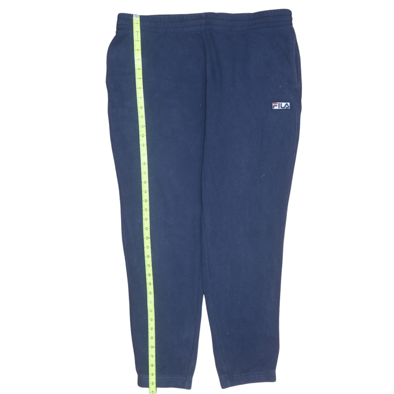 FILA Men's Blue Fleece Sweatpants XL Regular Fit Casual Trousers