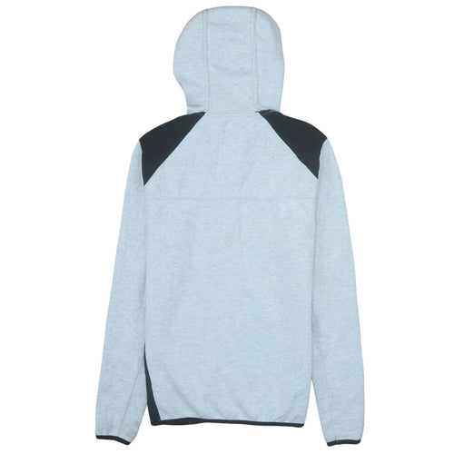 Diesel Mens Grey Full Zip Hoodie Medium Logo Hooded Sweatshirt