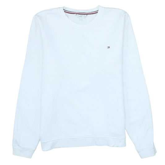 Tommy Hilfiger Men’s White Crew Neck Pullover Sweatshirt M
