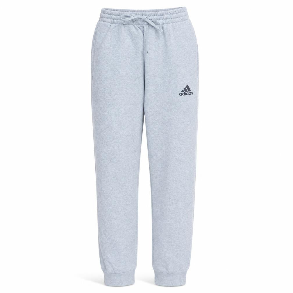 Front view of Adidas Men’s Grey Sweatpants S Regular Fit Fleece Joggers