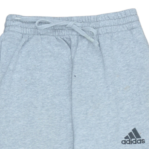 Adidas Men’s Grey Sweatpants S Regular Fit Fleece Joggers