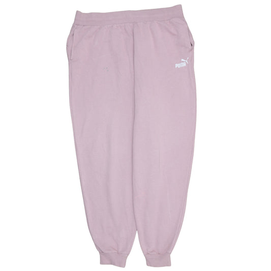 Puma Women’s Pink Jogger Trousers XL Fleece Sweatpants