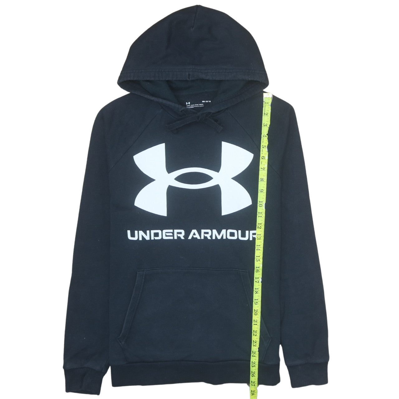 Under Armour Men Black Medium Pullover Hoodie with Logo