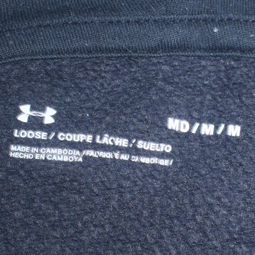 Under Armour Men Black Medium Pullover Hoodie with Logo