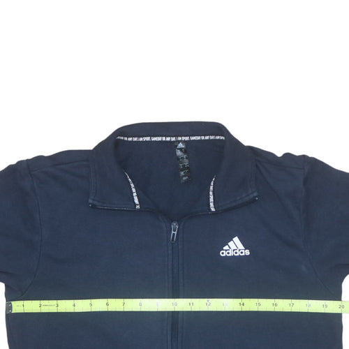 Adidas Men's Blue Full Zip Sweatshirt Jacket Size S