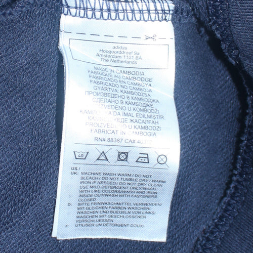 Adidas Men's Blue Full Zip Sweatshirt Jacket Size S