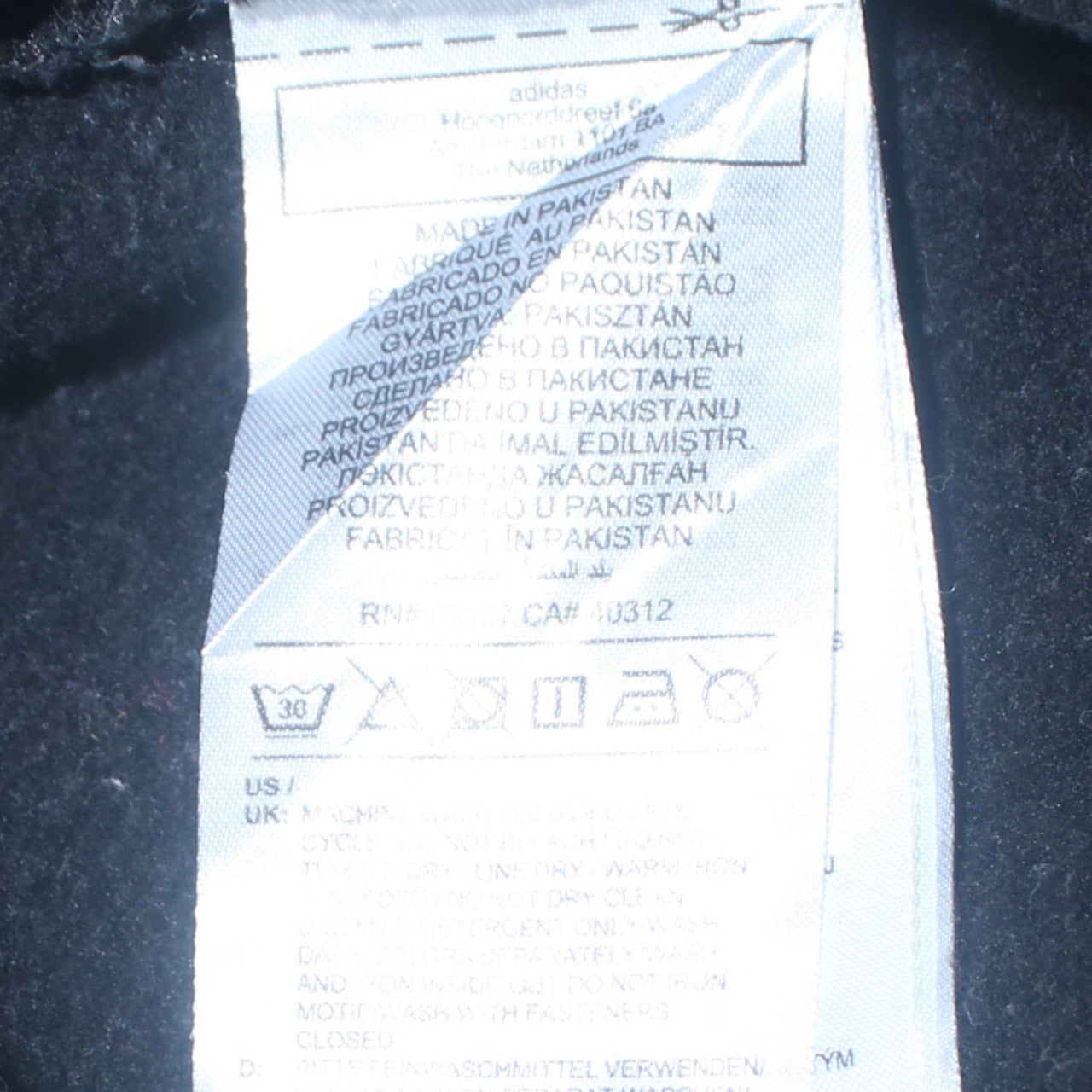 adidas Mens Black Cargo Jogger Trousers Size M