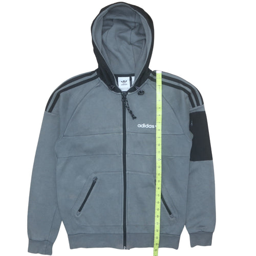 Adidas Men’s Grey Full Zip Hoodie XS Regular Fit Sportswear