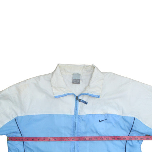 Nike Mens Blue White L Lightweight Windbreaker Jacket