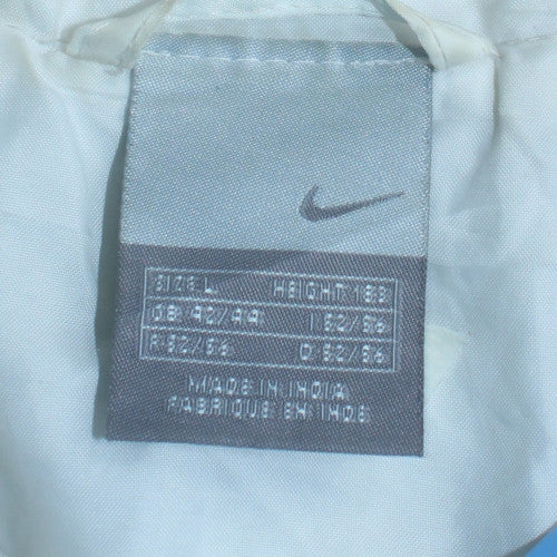 Nike Mens Blue White L Lightweight Windbreaker Jacket