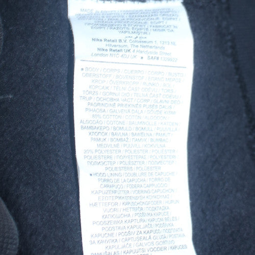 Nike Men's Black XL Full Zip Fleece Hoodie Sweatshirt
