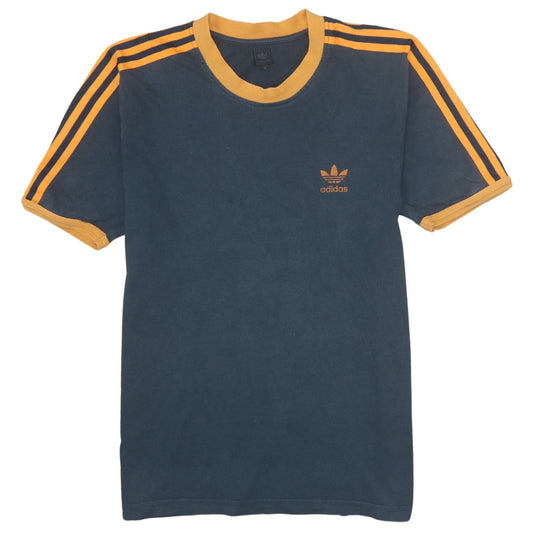 Adidas Men's Blue Retro Sports T-Shirt Size M Short Sleeve Casual