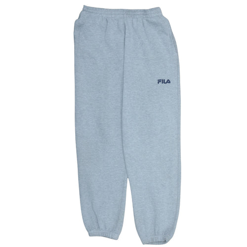 FILA Men's Grey Regular Fit Sweatpants M Casual Fleece Joggers