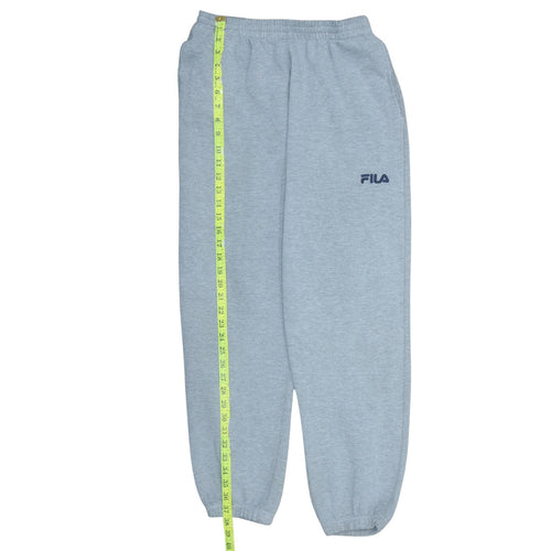 FILA Men's Grey Regular Fit Sweatpants M Casual Fleece Joggers