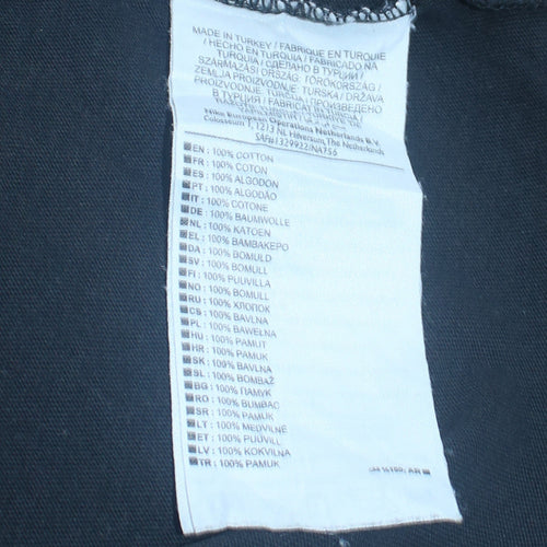 Nike Men's Black Crew Neck Athletic Fit Cotton T-Shirt M