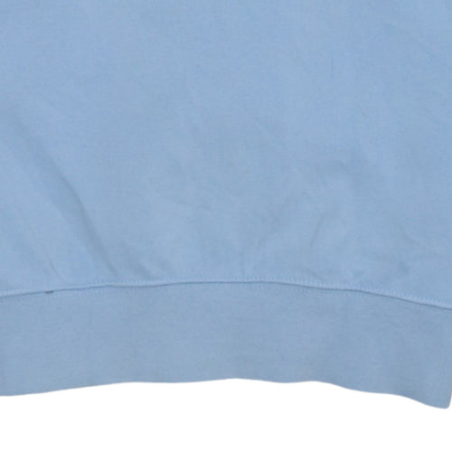 Nike Womens Blue XS Pullover Crew Neck Sweatshirt Cotton Blend