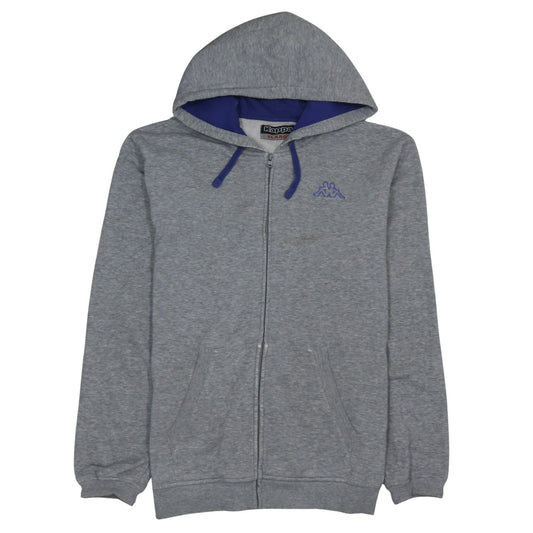 Kappa Men's Grey XL Full Zip Hoodie Sweatshirt