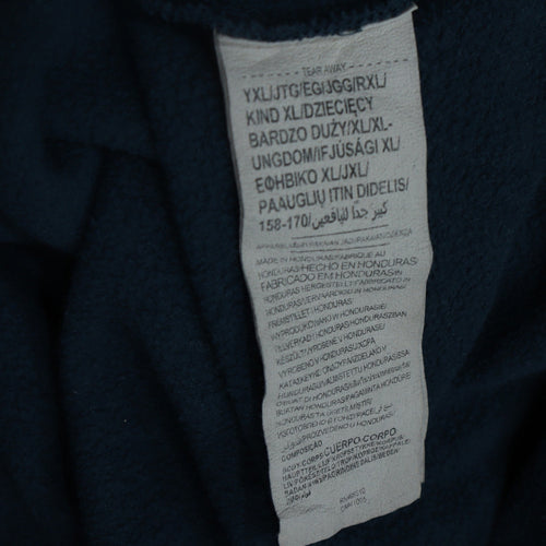 Under Armour Teens Blue XL Pullover Hoodie with Logo Print
