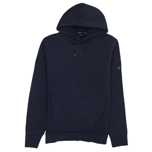 Diesel Women's Navy Blue Hoodie Small Pullover Cotton Blend