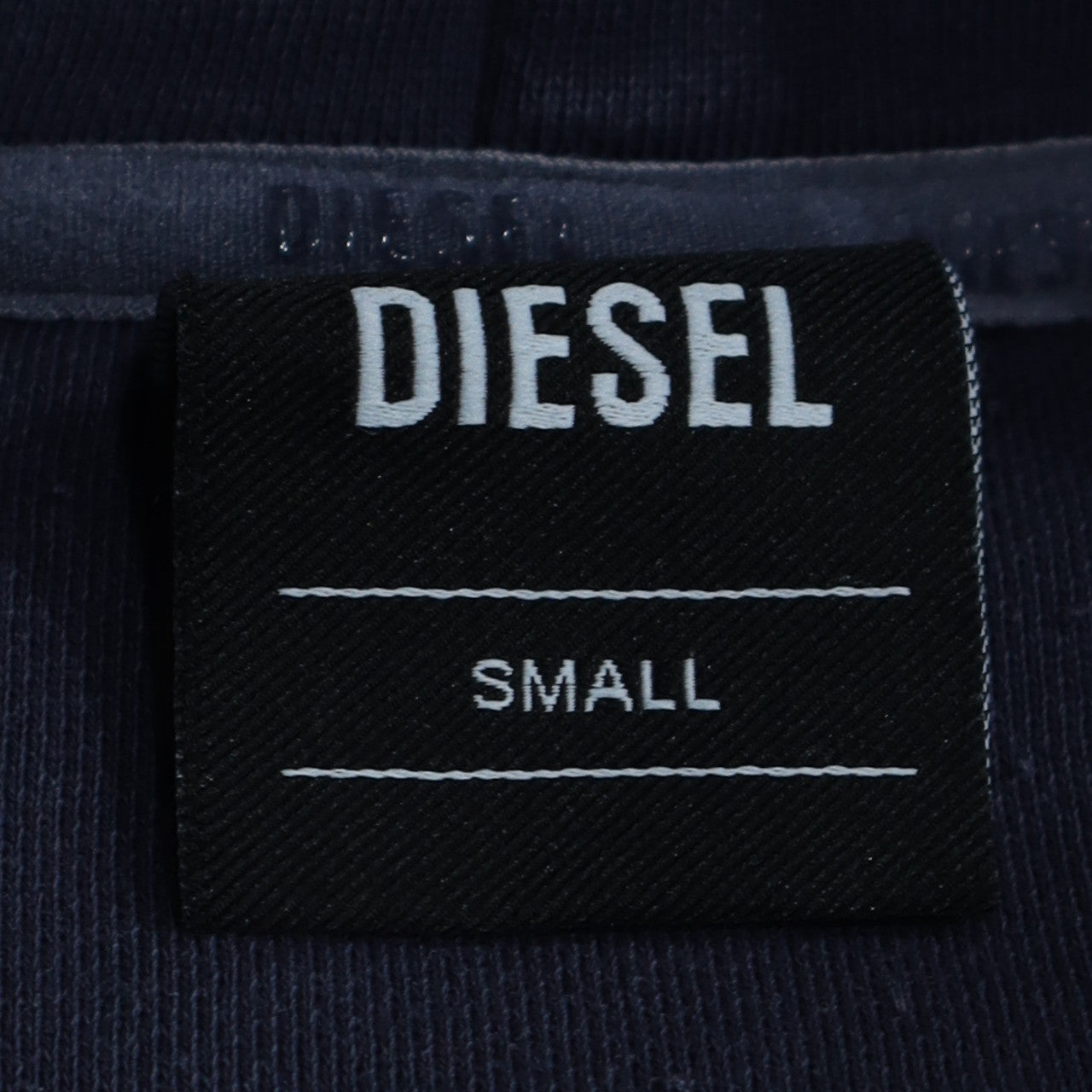 Diesel Women's Navy Blue Hoodie Small Pullover Cotton Blend