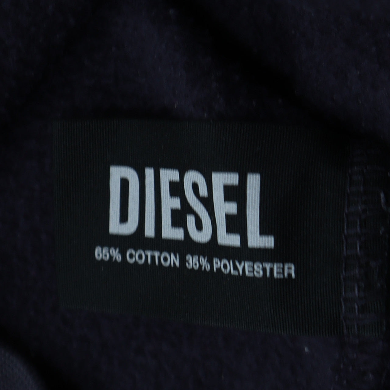 Diesel Women's Navy Blue Hoodie Small Pullover Cotton Blend