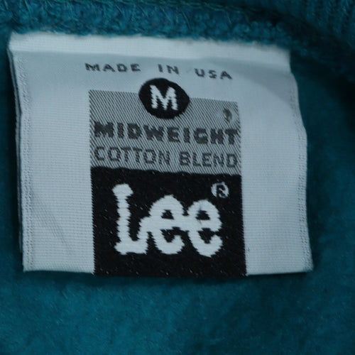 Lee Mens Blue Pullover Crew Neck Cotton Blend Sweatshirt M