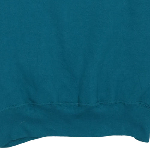 Lee Mens Blue Pullover Crew Neck Cotton Blend Sweatshirt M