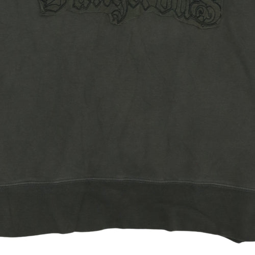 Zara Men’s Green Skull Graphic Pullover Hoodie XL