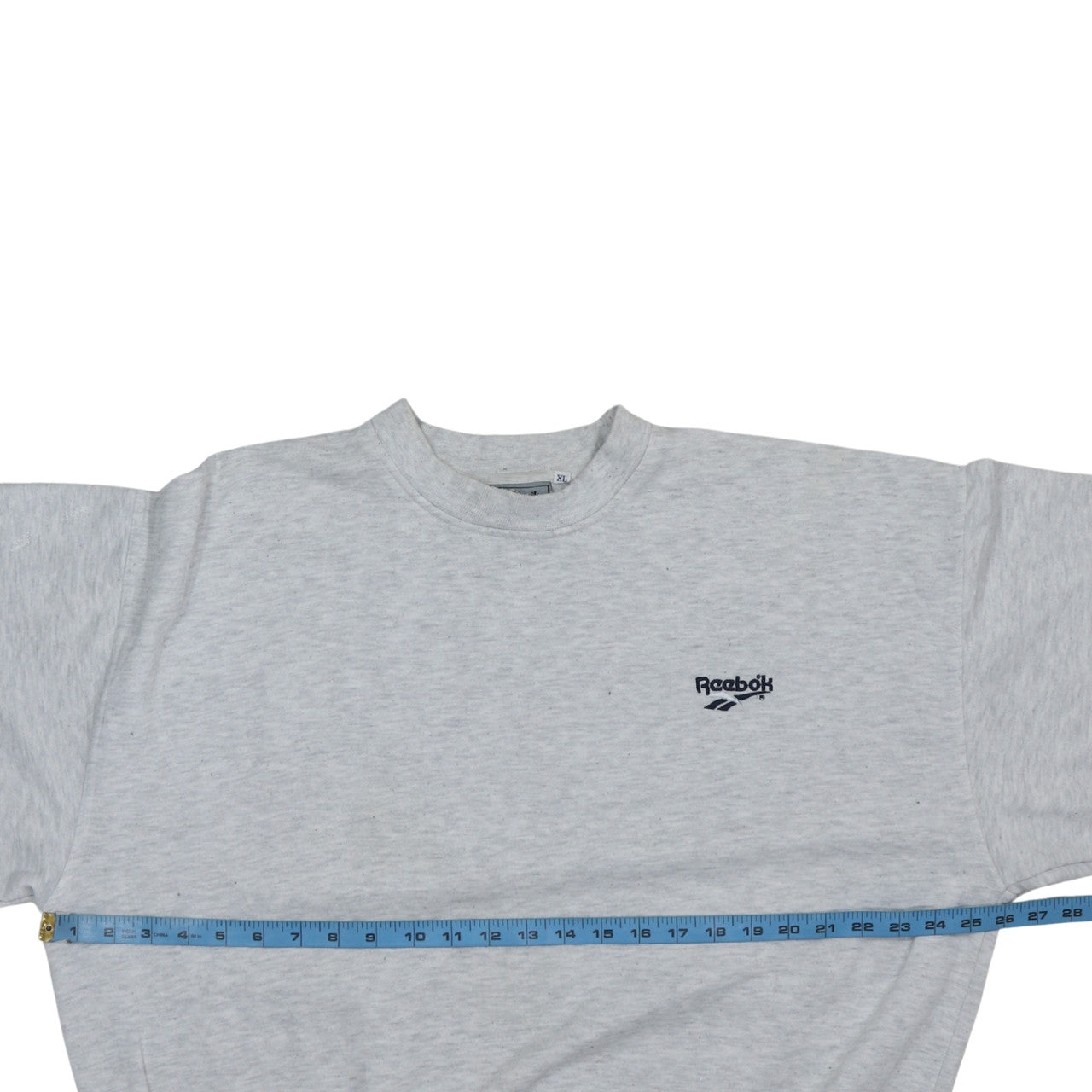 Reebok Mens Grey XL Pullover Crew Neck Sweatshirt