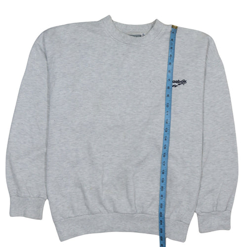 Reebok Mens Grey XL Pullover Crew Neck Sweatshirt