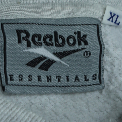 Reebok Mens Grey XL Pullover Crew Neck Sweatshirt
