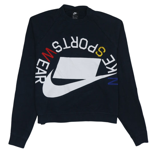 Nike Women's Black Sportswear Crew Neck Sweatshirt Size S
