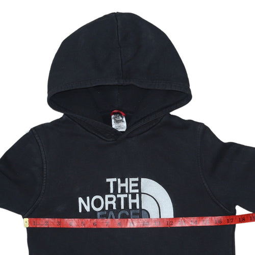 The North Face Boys Black Pullover Hoodie L Cotton Logo Sweatshirt