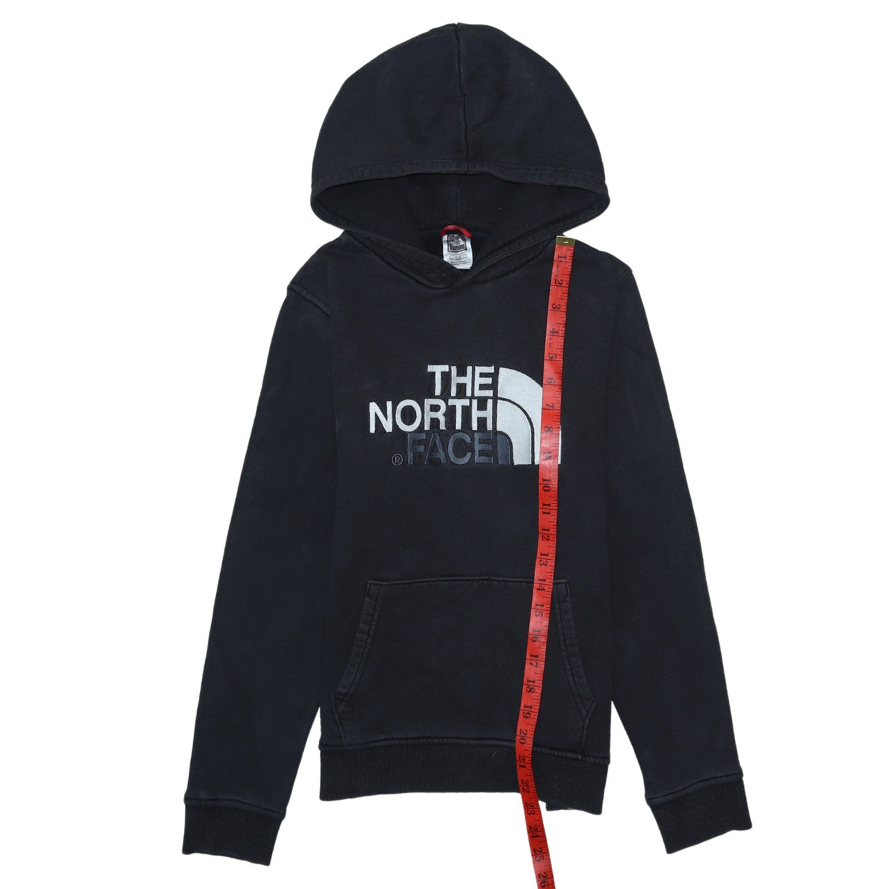 The North Face Boys Black Pullover Hoodie L Cotton Logo Sweatshirt