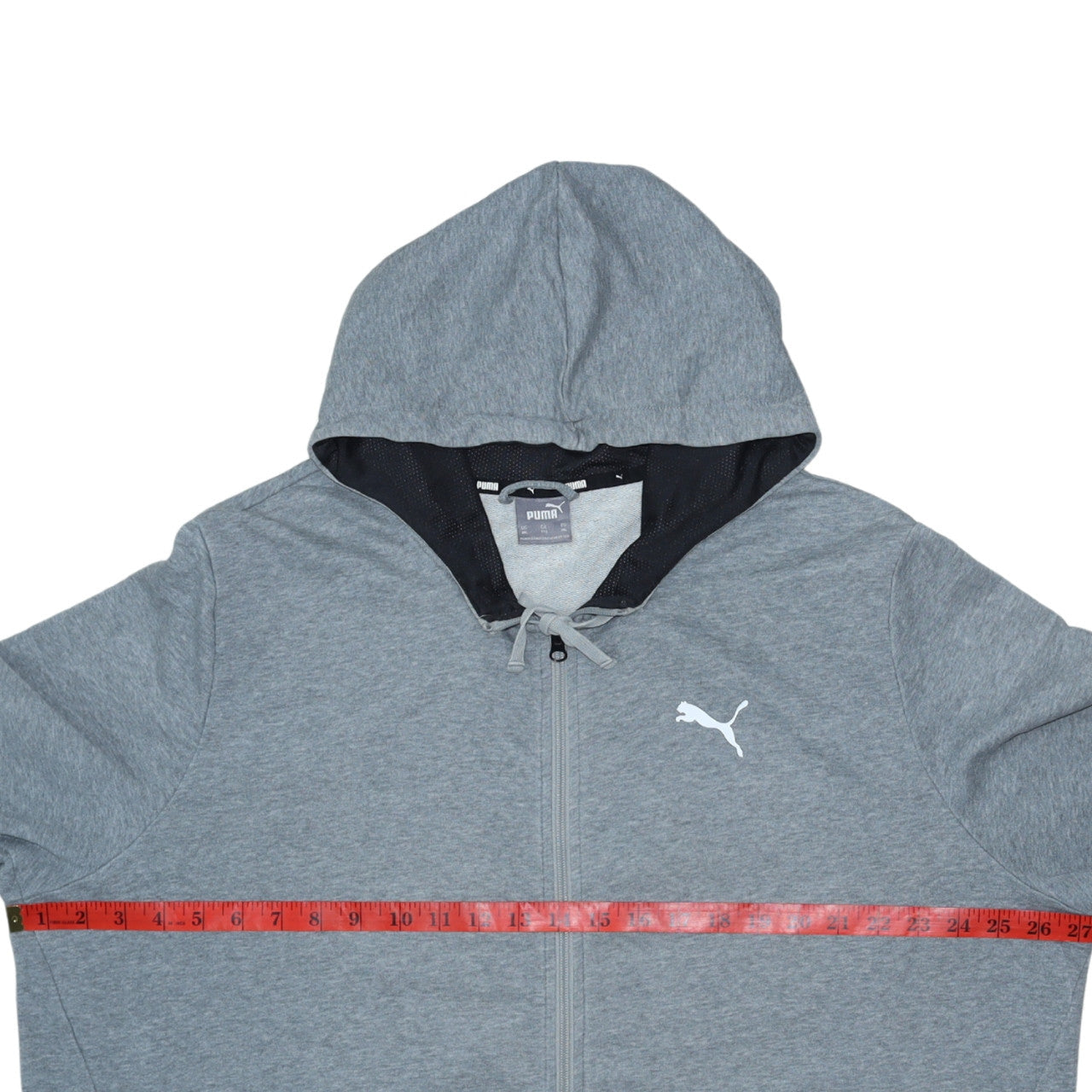 Puma Men’s Grey Full Zip Hoodie XL Sportswear Sweatshirt